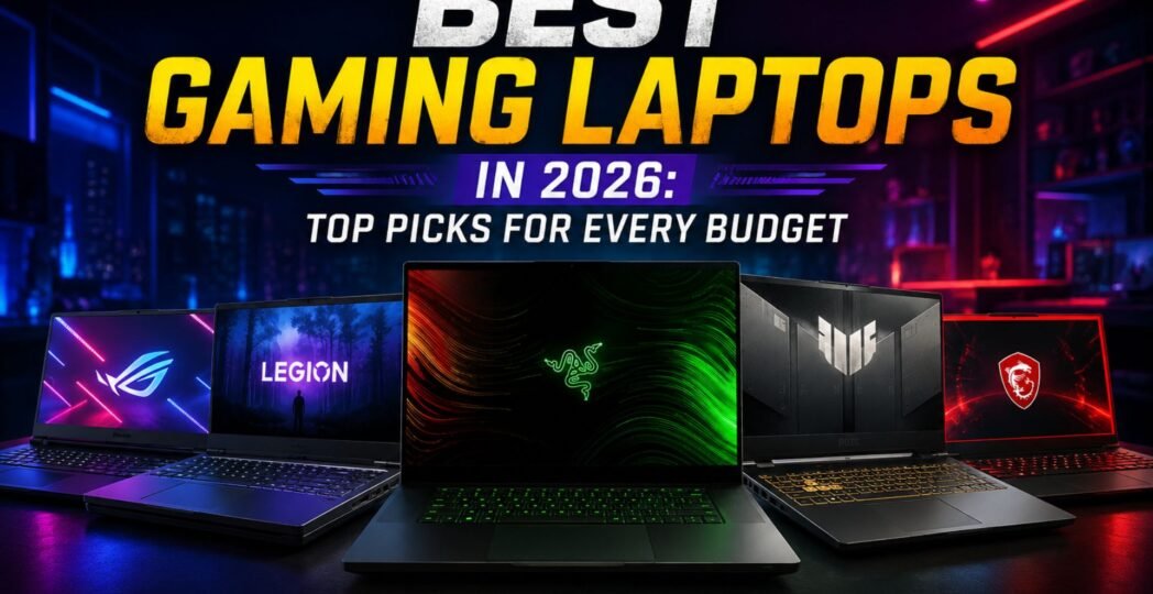 Best gaming laptops in 2026 with top picks for every budget, featuring ROG, Legion, Razer, ASUS TUF and MSI laptops.